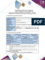 Guía de Actividades y Rúbrica de Evaluación - Tarea 4 - Implementar Actividad de Literatura Infantil para Niños - Modificado