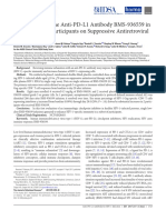 Clinical Trial of The Anti-PD-L1 Antibody BMS-936559 in HIV-1 Infected Participants On Suppressive Antiretroviral Therapy