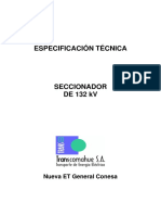 Anexo V ETP Seccionadores 132 KV Conesa