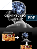 Lesson 5 Cognitive Dissonance Theory