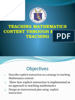 Teaching MATH Content Thru Explicit Instruction FINAL COPY Edited Version