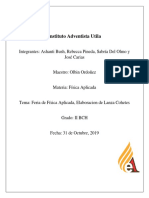 Informe de Preoyecto de Fisica