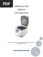 Centrifuga DM0412S Manual Usuario