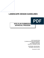 Landscape Design Guidelines: Site Plan Submission & Approval Process