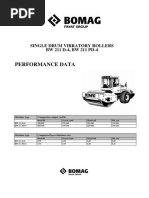 Performance Data: Single Drum Vibratory Rollers BW 211 D-4, BW 211 PD-4