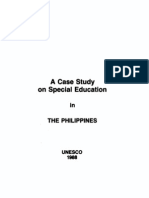 A Case Study On SPED in The Philippines, 1988