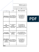 Rúbrica para Evaluar Diseño de Eva. Diagnóstica - Co Evaluación