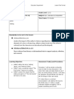 Concordia University Nebraska Education Department Lesson Plan Format