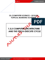 MARKING SCHEME 1.3.2 Computer Architecture