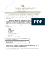 Roteiro de História Clínica e Exame Físico