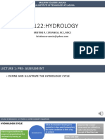 Ce122:Hydrology: Kristine R. Cervancia, Rce, Msce