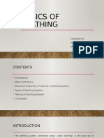 Basics of Earthing: Compiled By, Prof Shivam Shrivastava Ap-Ee, Itnu