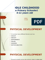 Middle Childhood Physical Dev't