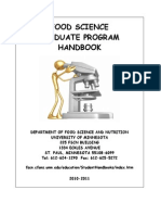 Food Science Graduate Program Handbook