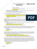 MMC at FPB: MM&C Co. CPD Training Center, Inc. Randy S. Paderes Final Preboard Exams Auditing Theory