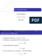 Econometrics: Chrispin Mphuka