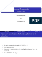 Advanced Econometrics: Masters Class