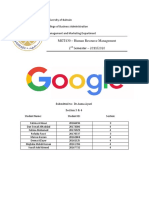 MGT430 - Human Resource Management 2 Semester - 2019/2020