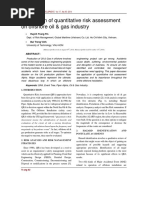 Application of Quantitative Risk Assessment On Offshore Oil & Gas Industry