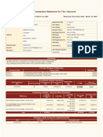 NPS Transaction Statement For Tier I Account