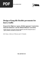 Design of Long-Life Flexible Pavements For Heavy Traffic