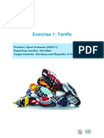 Tariff Exercise With Answers en