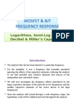 Mosfet & BJT Frequency Response: Logarithms, Semi-Log Graphs, Decibel & Miller's Capacitance