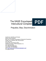 The SAGE Encyclopedia of Intercultural Competence: Prejudice, Bias, Discrimination