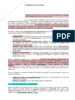 Ut 1. Resumen. El Contrato Laboral. Modalidades de Contratación