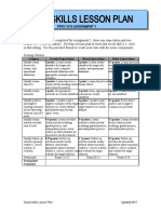 Samuelsen Social Skills Lesson Plan