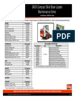 s450 t4 Maintenance Chart