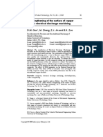 Particle Strengthening of The Surface of Copper Electrode For Electrical Discharge Machining