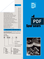 Spur Gears: M Sga 1 - 18