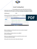 January Grade Tracking Sheets