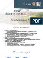 Fundamentos Computacionales: Victor Romero Cano, PHD