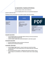 STP Strategy: Segmentation, Targeting and Positioning