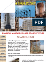 Scaffolding: Bhagwan Mahavir Collage of Architecture