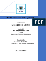 World University of Bangladesh: Md. Atiqur Rahman Khan