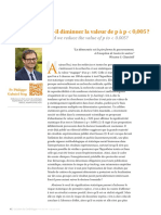 Faut-Il Diminuer La Valeur de P À P 0,005 ?: Should We Reduce The Value of P To 0.005?