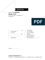 Service Manual: Screw Compressor Model: CS 91