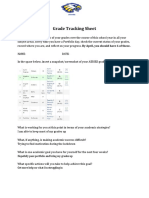 April Grade Tracking Sheet