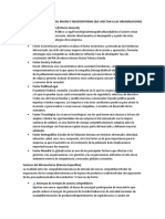 Factores Del Macro y Microentorno Que Afectan A Las Organizaciones