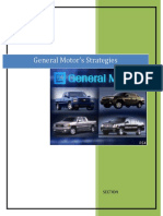 General Motor's Strategies: Section