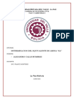 Informe Equivalente de Arena