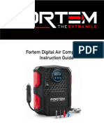 Fortem Digital Air Compressor Instruction Guide