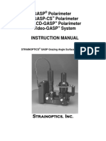 Gasp Polarimeter Gasp-Cs Polarimeter Lcd-Gasp Polarimeter Video-GASP System Instruction Manual