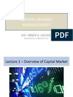 Capital Market Management: Mr. Abner A. Aquino