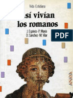 Así Vivían Los Romanos (ANAYA)