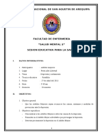 Sesion Educativa-Depresión y Aislamiento en El Adulto Mayor