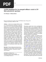 X-FEM Simulation For Two-Unequal-Collinear Cracks in 2-D Finite Piezoelectric Specimen